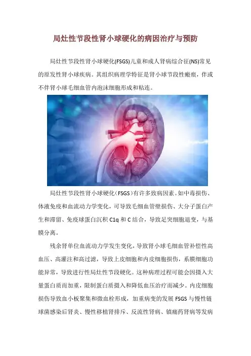 局灶性节段性肾小球硬化的病因治疗与预防