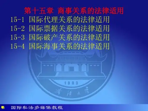 15商事关系的法律适用