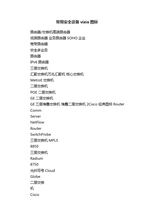 常用安全设备visio图标