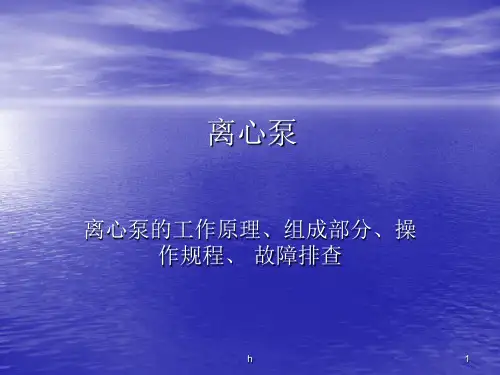 《离心泵的工作原理》PPT课件