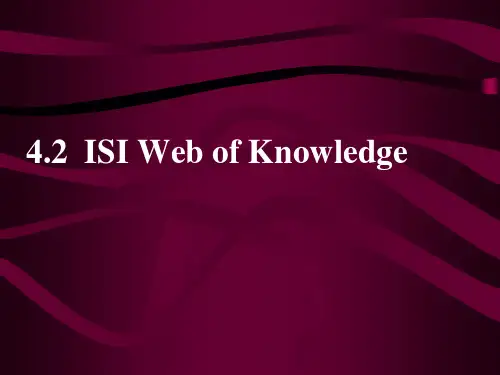 ISI Web of Knowledge