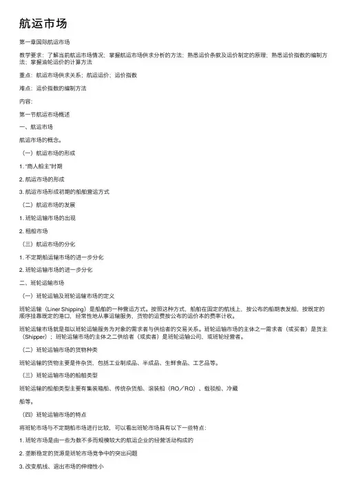 航运市场——精选推荐