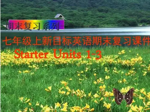 七年级上英语期末复习课件 PPT课件 人教版