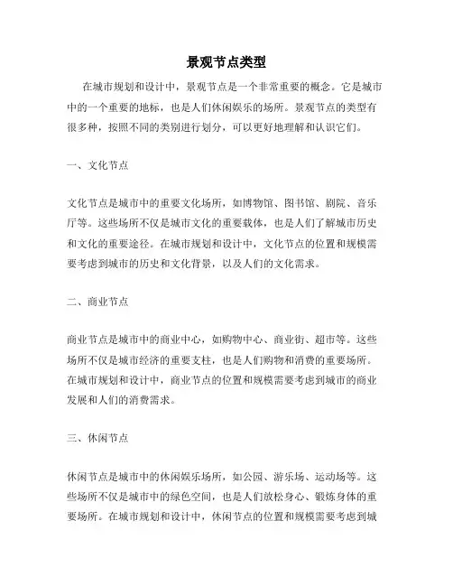 景观节点类型