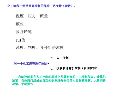化工流程的自动控制