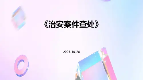 治安案件查处