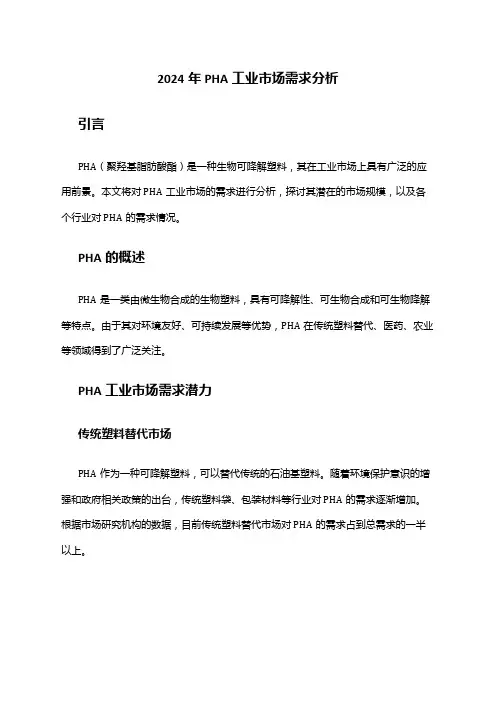 2024年PHA工业市场需求分析