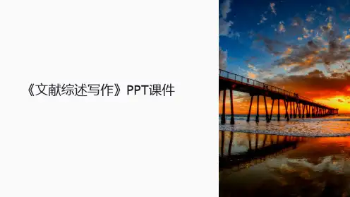 《文献综述写作》课件