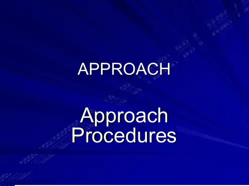 仪表等级飞行员理论培训stage5 210APPROACHPROCEDURES