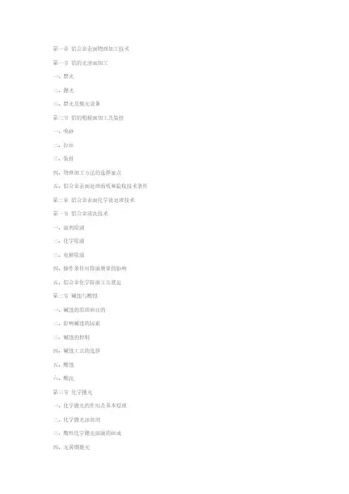 铝合金表面处理技术-推荐下载
