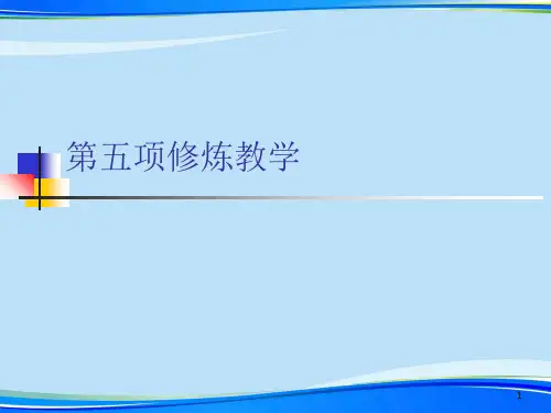 第五项修炼教学.2021完整版PPT