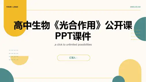 高中生物《光合作用》公开课PPT课件
