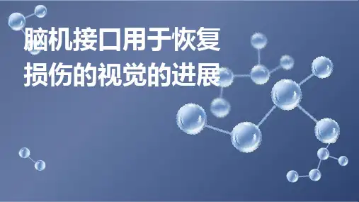 脑机接口用于恢复损伤的视觉的进展