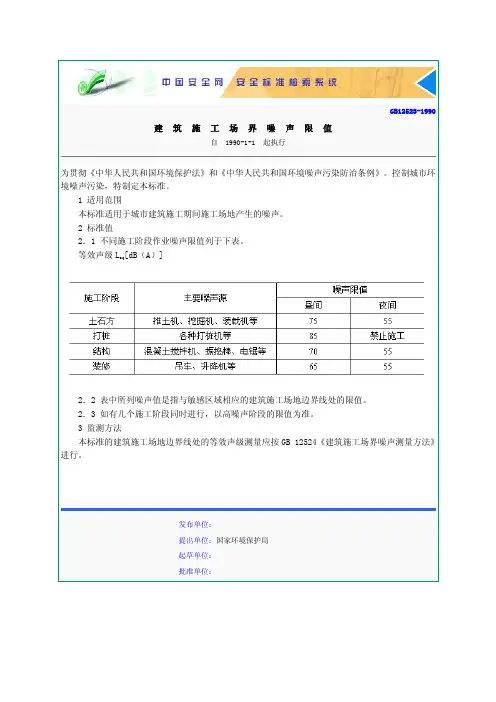 E7.04 GB12523-1990建筑施工场界噪声限值