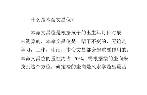 怎样知道自己的文昌位？