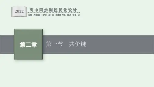 高中新教材人教版化学课件+选择性必修2+第二章第1节 共价键