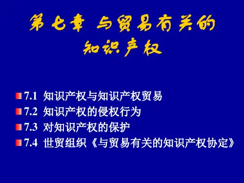 与贸易有关的知识产权(PowerPoint 30页)