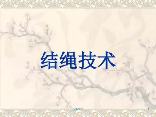 轻松学习绳子打结  ppt课件