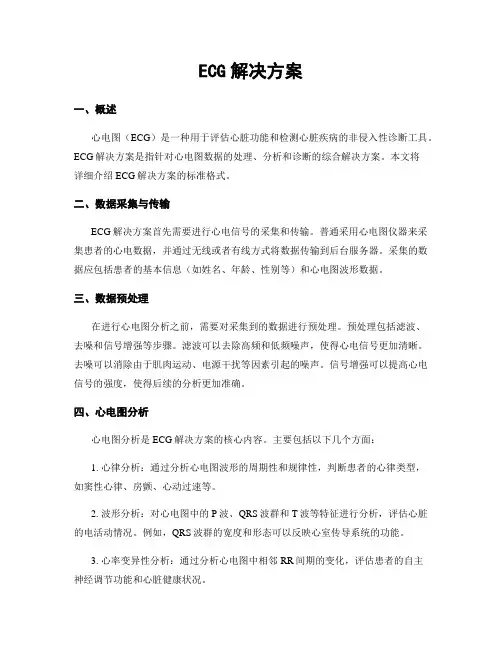 ECG解决方案