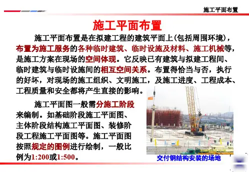 施工平面布置图  ppt课件