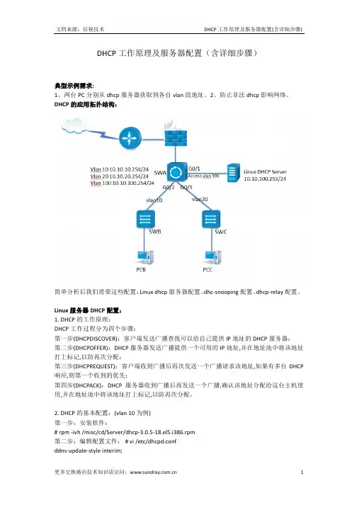 DHCP工作原理及服务器配置(含详细步骤)-信锐技术