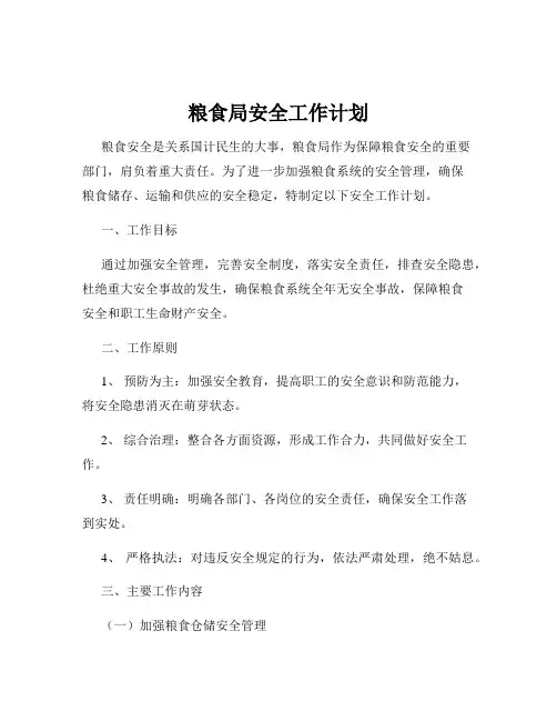 粮食局安全工作计划