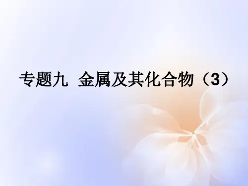 高考化学 精选模块 专题9 金属及其化合物3课件