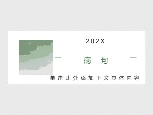 高考病句专项复习