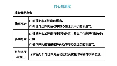 高中物理【向心加速度】优秀课件