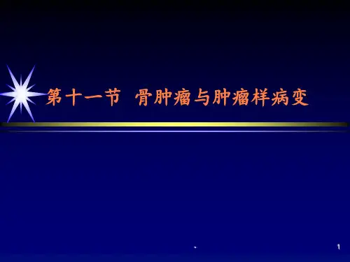 学习课件第十一节骨肿瘤与肿瘤样病变ppt课件