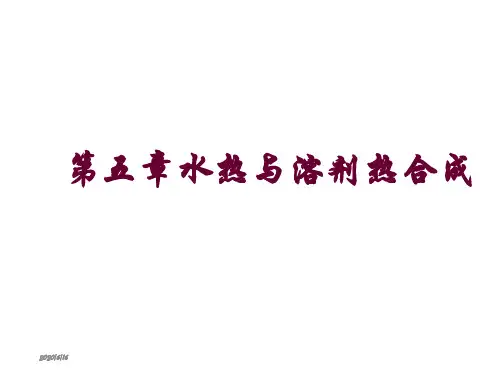 无机合成第5章水热与溶剂热合成