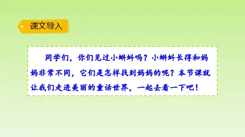 《小蝌蚪找妈妈》PPT—人教部编版小蝌蚪找妈妈优质课课件1