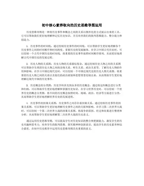 初中核心素养取向的历史思维导图运用
