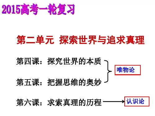 高三政治哲学第四课一轮复习课件