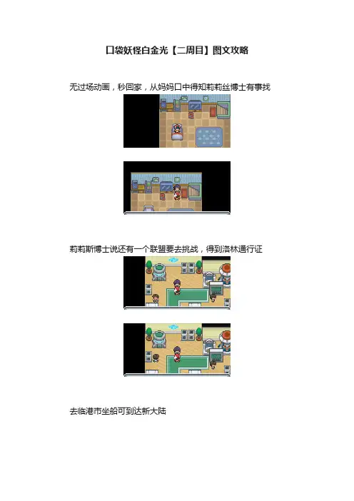 口袋妖怪白金光【二周目】图文攻略