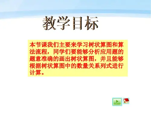 四年级数学上册树状算图与算法流程课件沪教版