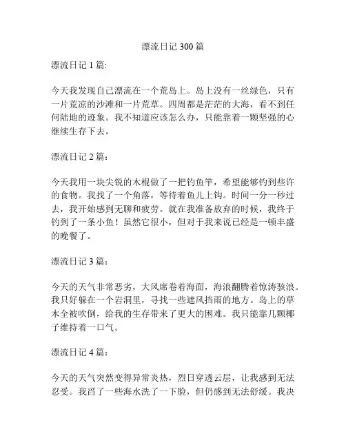 漂流日记300篇