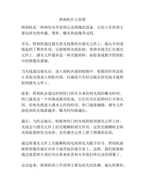 照相机什么原理