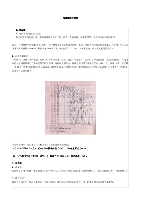 脂润滑和油润滑