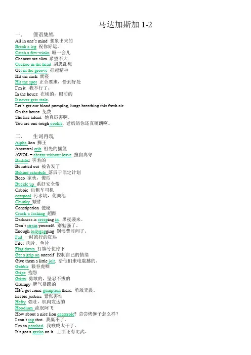 马达加斯加1-2
