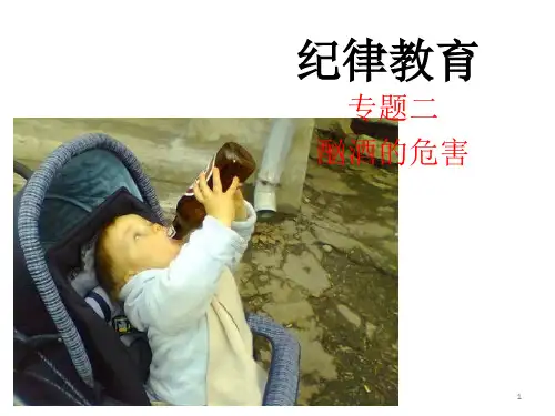 大学生酗酒的危害主题班会ppt课件
