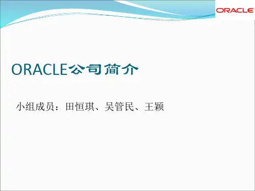 ORACLE公司简介2