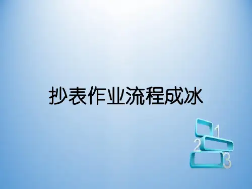抄表作业流程成冰