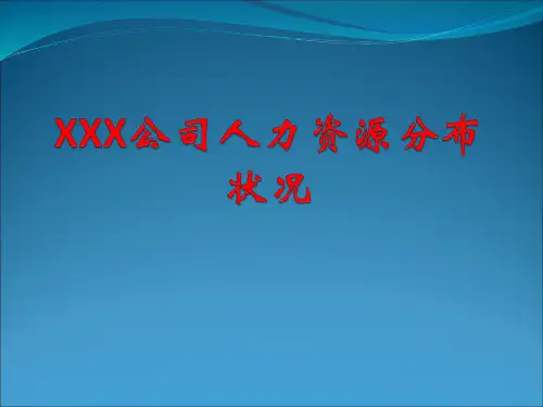 公司人力资源分布状况
