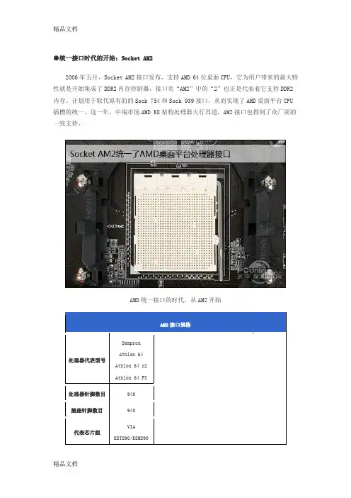最新AMD-CPU接口大全