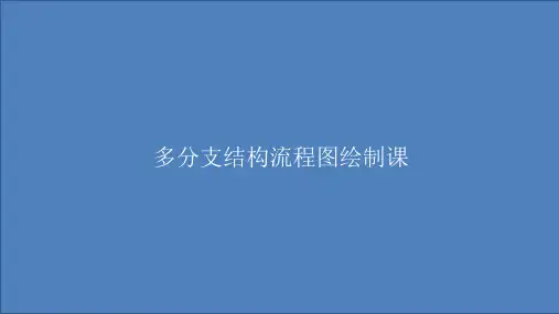 多分支结构流程图绘制课