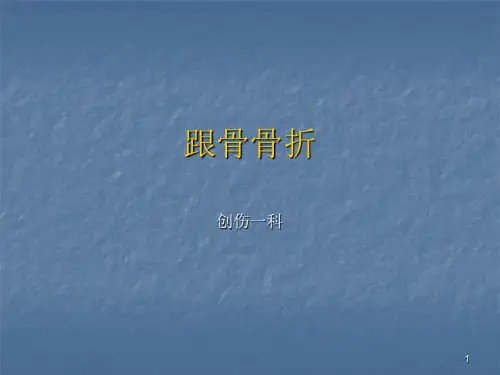 跟骨骨折PPT课件