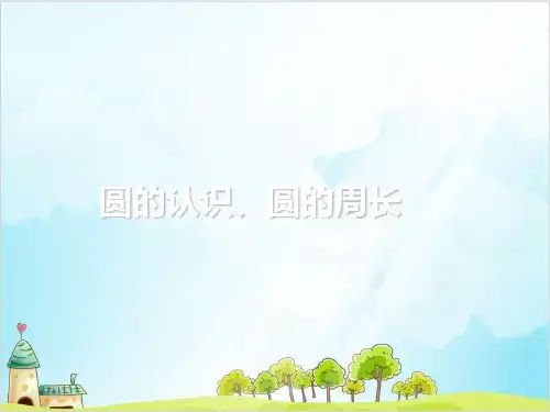 人教版六年级上册数学圆的认识、圆的周长