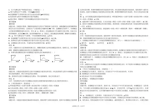 (完整版)1.3制作泡菜并检测亚硝酸盐含量(习题与精典解析)