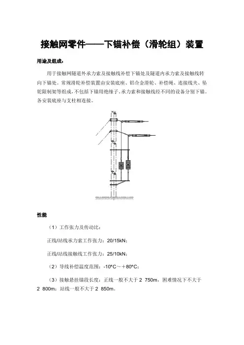 接触网零件——下锚补偿(滑轮组)装置